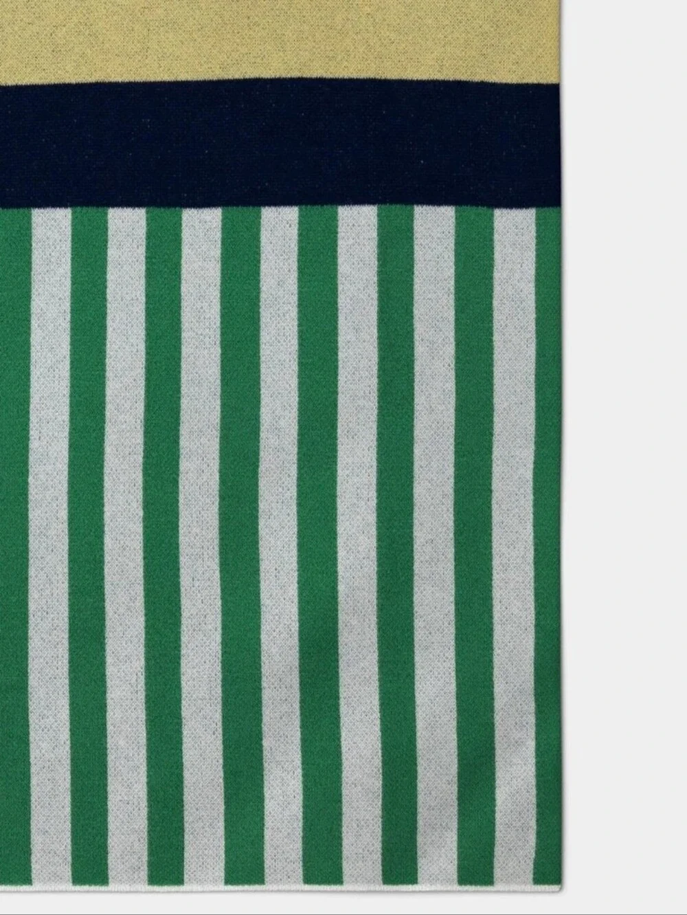 Room Essentials NWT Nautical Pieced Stripe Knit Throw Blanket In Maritime Multi
